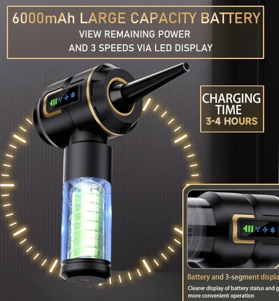 TwojaBryczka: Pro-Clean Turbo 4-w-1 – Bezprzewodowy Odkurzacz i Dmuchawa Premium (27000Pa)