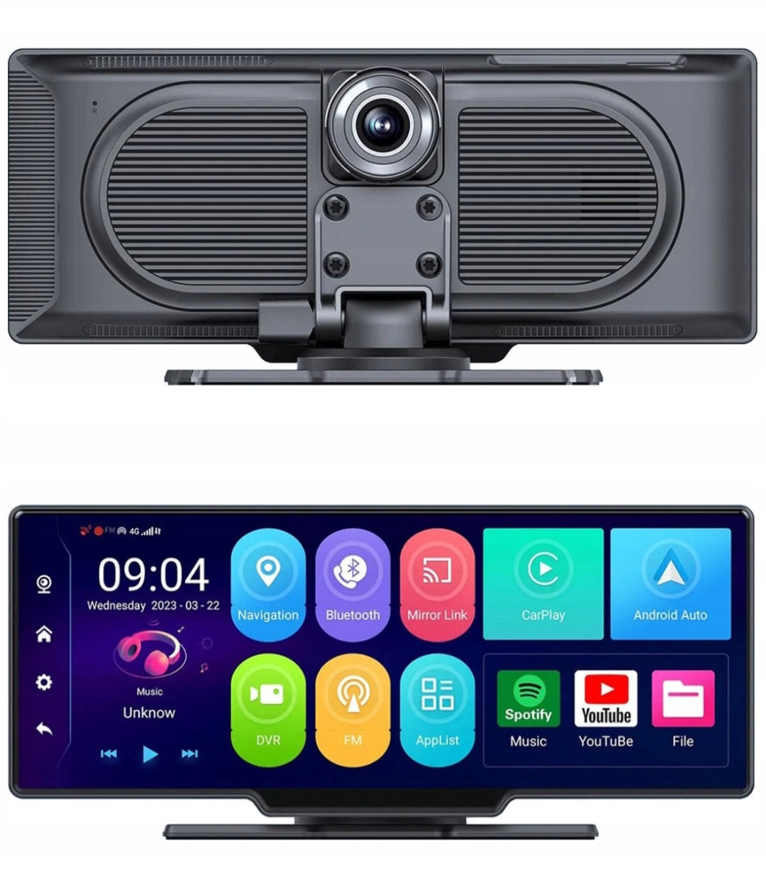 TwojaBryczka: OBDPEAK D90 – Inteligentny Ekran AI 11.26" | Android 14, 4G, Dash Cam 4K, CarPlay & Android